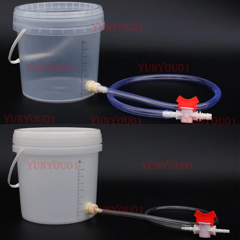 Water Outlet with Switch Bucket Size Water Outlet Water Storage Plastic Bucket with Lid Dripping Flow Adjustable