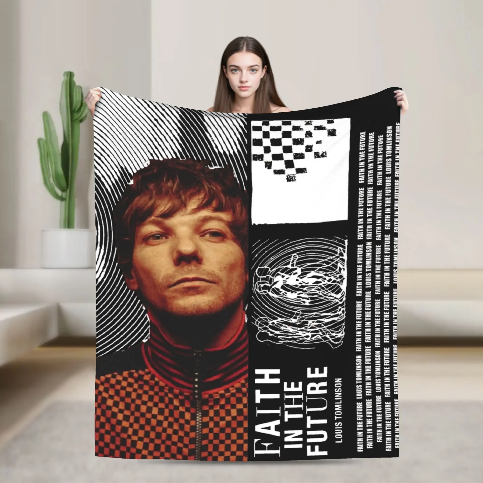 Manta súper suave de Louis Tomlinsons Lemonade Tour 2025, manta de cama ligera de Franela polar de primera calidad, mantas de felpa cálidas