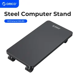 ORICO-soporte de acero para CPU móvil, torre de ordenador, carros con ruedas giratorias de bloqueo para suelo, alfombra, funda de PC para juegos