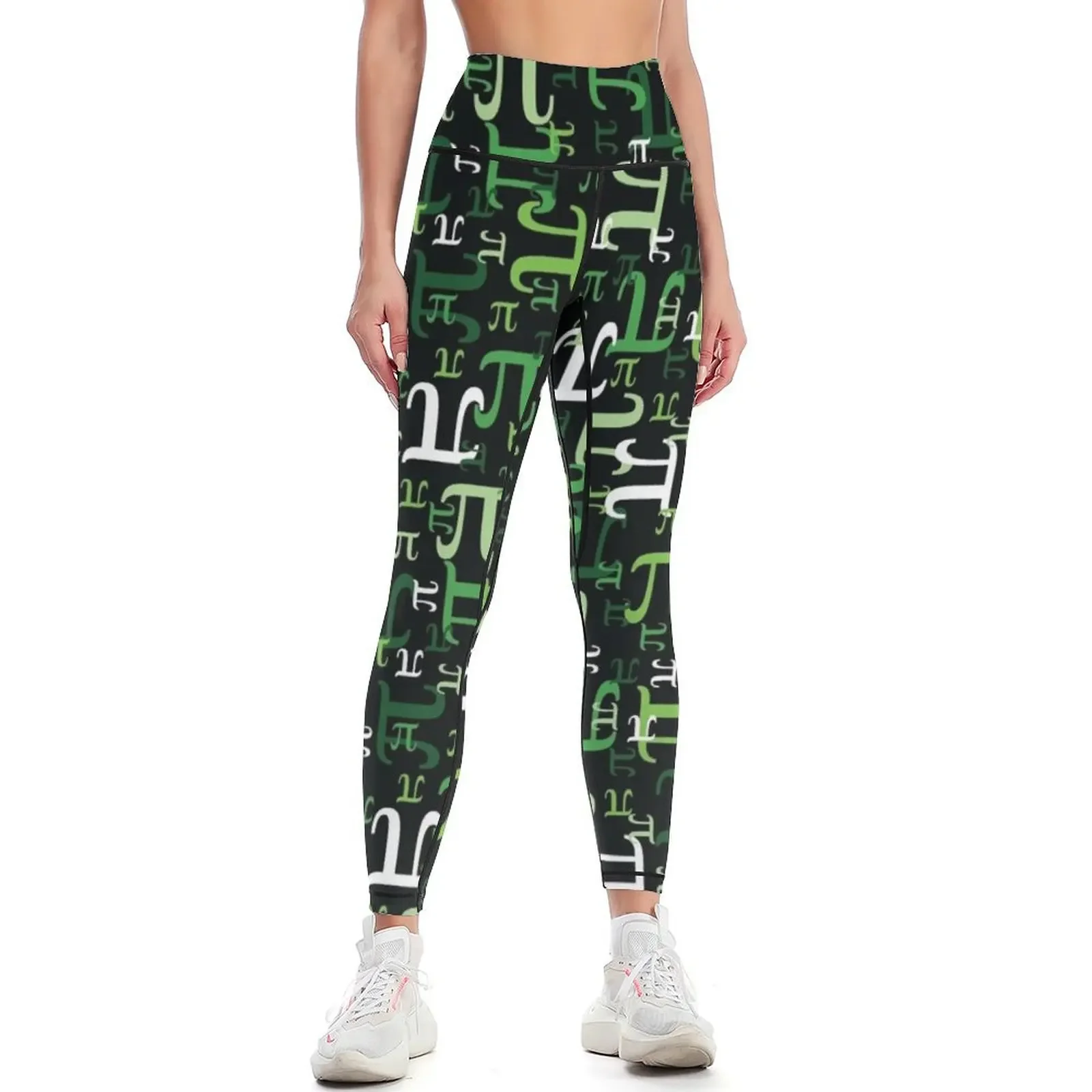 

Pieces of Pi (Green) Leggings Sports female Sportswear woman gym gym's clothing Golf wear Womens Leggings