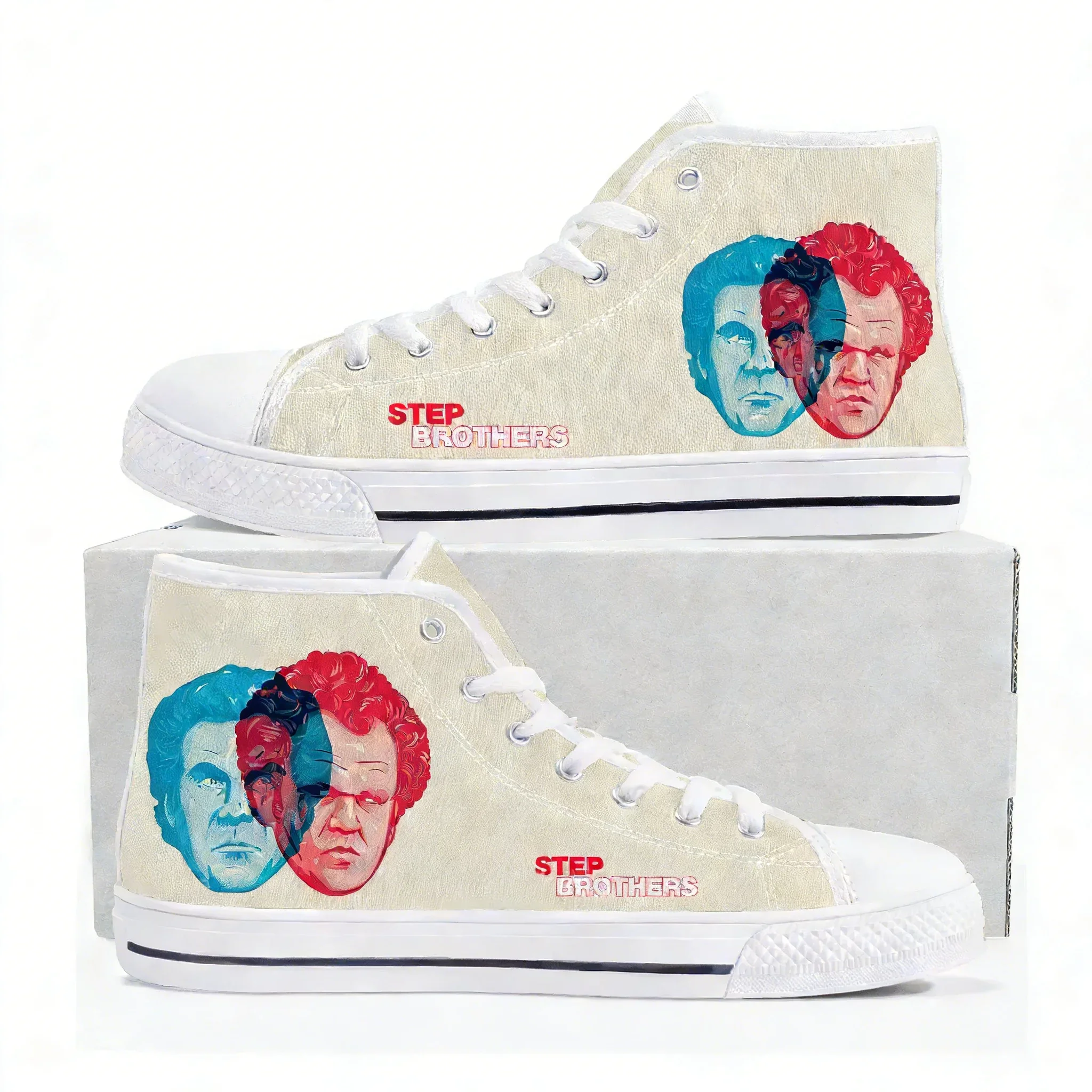Step Brothers High Top High Quality Sneaker Mens Womens Teenager Canvas Sneaker Fashion Casual Patterns Shoe Customized Shoes
