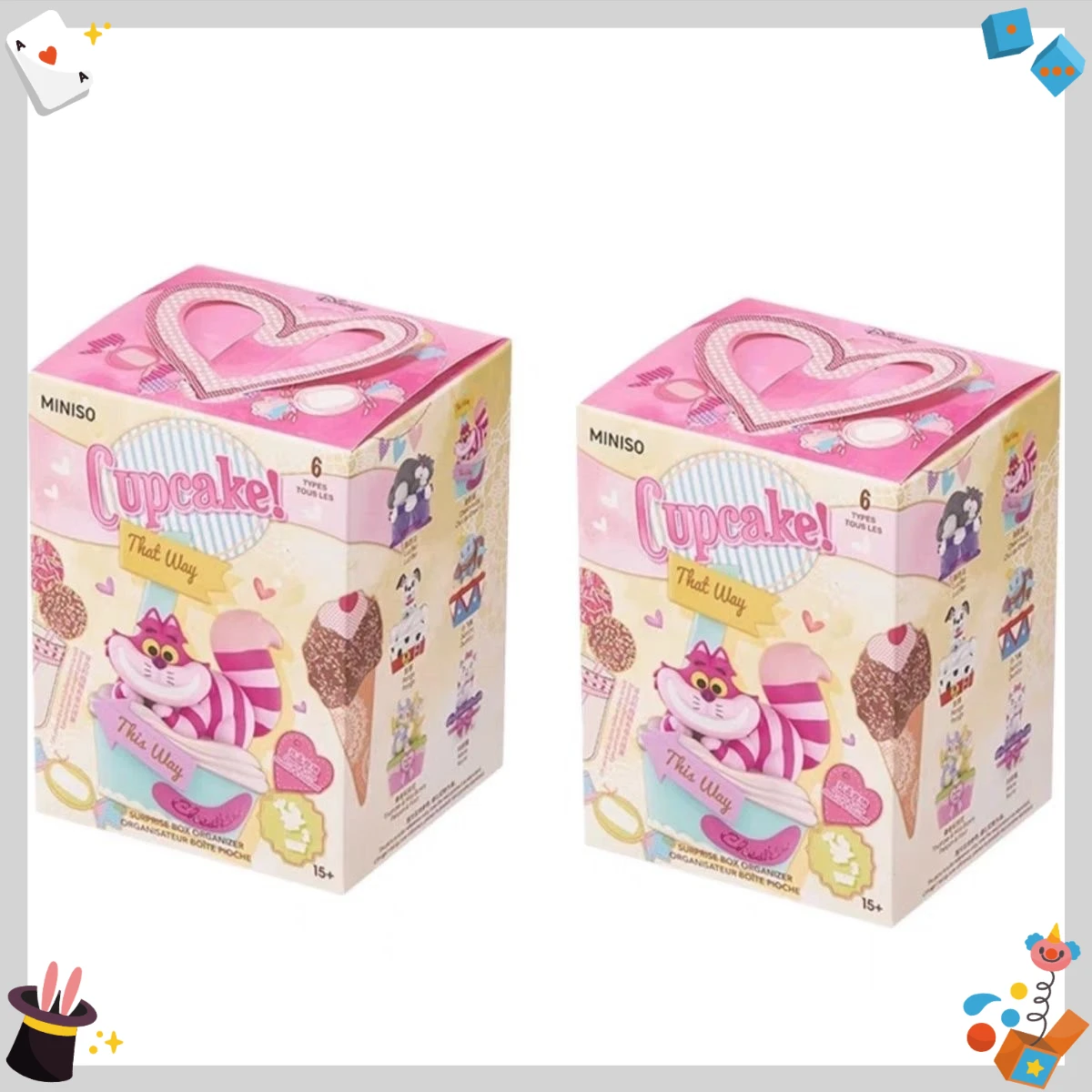 MINISO チェシャ猫 アニマルパルズ カップケーキ ブラインドボックス オーナメント