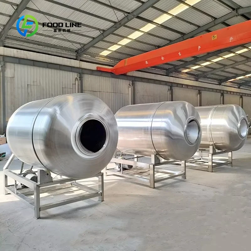 Industrial Vacuum Meat Tumbler Custom Marinator Machinery for Chicken Fillet Leg Rice Flower Fish Beef Marination