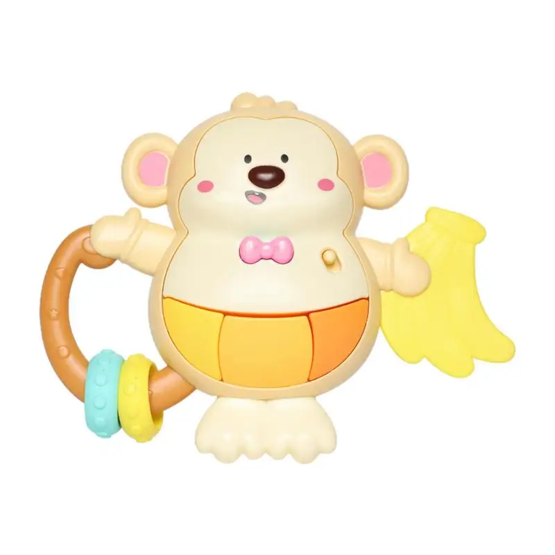 

Rattle Music Toy Monkey Soft Silicone Pacifier Activity Center Early Educational Montessori Toys Learning Light Up Music