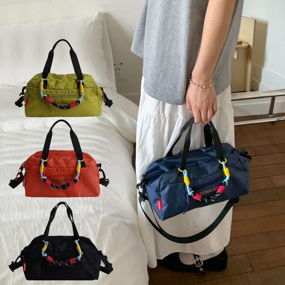 

Simple Lightweight Bowling Bag Large Capacity Adjustable Strap Nylon Crossbody Bag Leisure Casual Women's Handbags Unisex