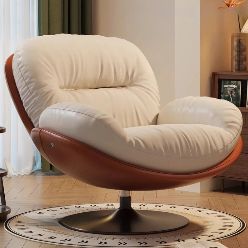 كرسي أريكة إبداعي حديث قابل للدوران، شرفة فاخرة ومريحة، كرسي مصمم أنيق، أثاث krzesello Designerskie