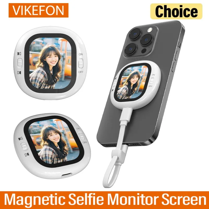 

VIKEFON The Latest New Magnetic Mobile Phone Vlog Mini Selfie Screen Projector Screen Projector Wireless Selfie Screen Display