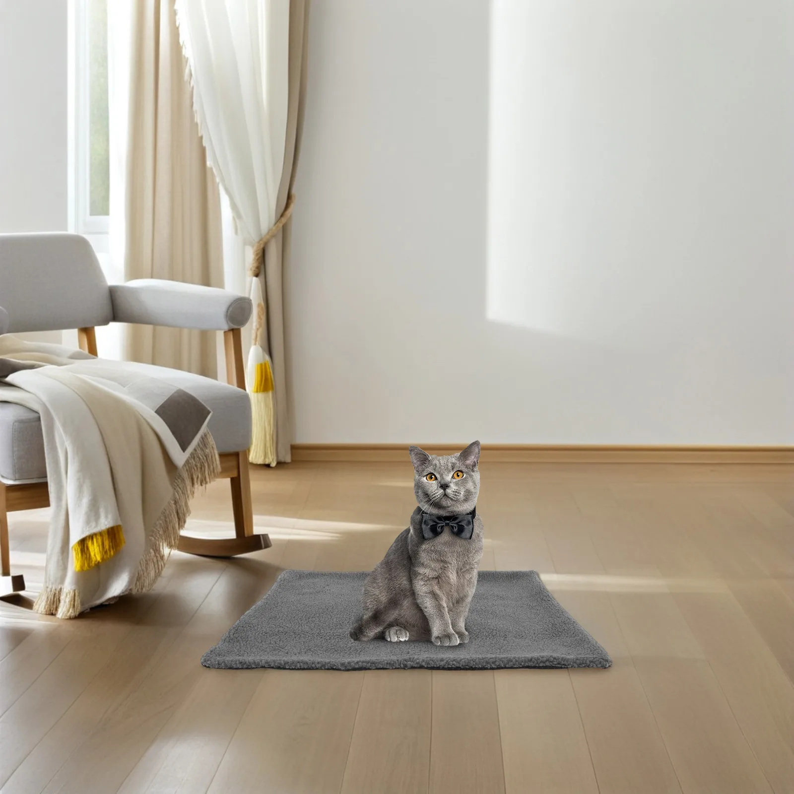 

Self Warming Pet Blanket Soft Comfortable Dog Heating Pad Cat Blanket Reusable Bedding for Pets Beds Sofas Winter Warmth