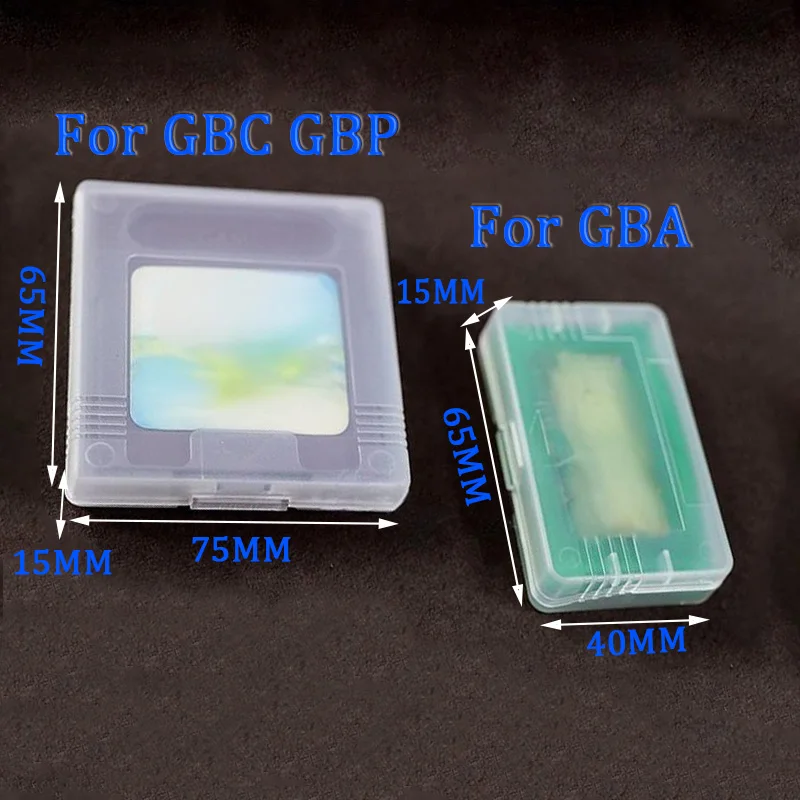 1PC Plastic Game Cartridge Card Case For GameBoy Color GBC GBA GBP Gaming Cards Anti-Dust Clear Protective Box Repair Parts