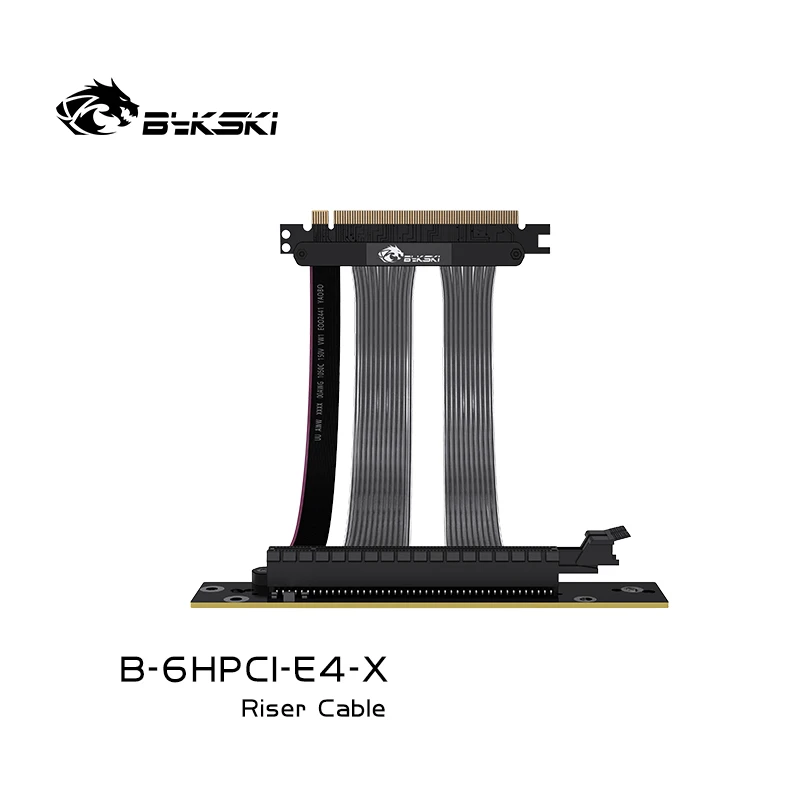 Imagem -02 - Bykski-montagem Vertical Gpu Cabo de Extensão para Placa Gráfica Pcie4.0 x 16 Velocidade Total Placa de Vídeo Pci Riser Cabo B6hpci-e4-x