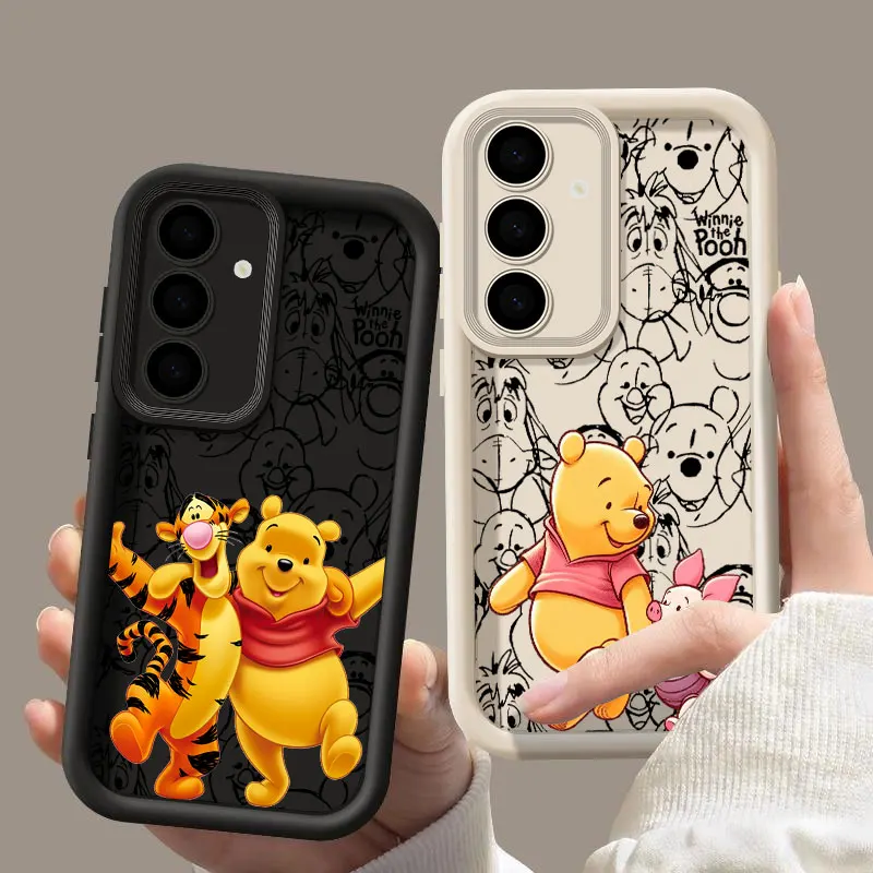 S24 FE Phone Case For Samsung Galaxy S24 S23 S21 S20 Fe S25 Ultra S22 Plus S23 5G Shockproof Back Cover Winnies The Poohs Tigger