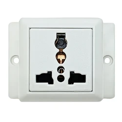 Convex Type 1 gang Universal Socket Surface Mount Outlet For Heavy Duty AC250V 10A