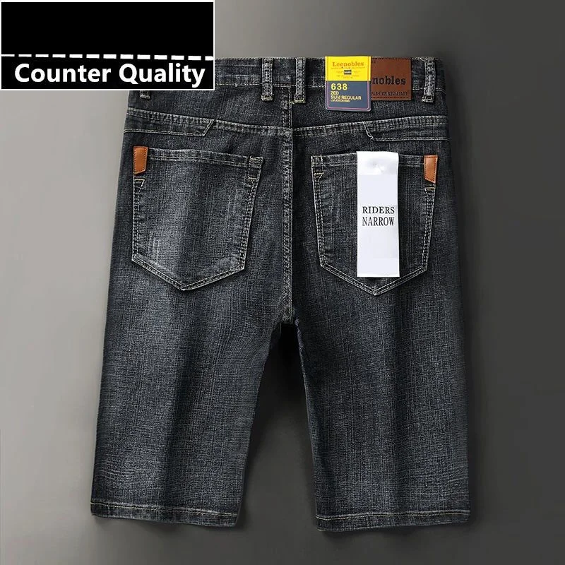 

Summer 2023 Men's Designer Jeans Korean Luxury Clothing and Harajuku Fashion straight Casual Pants Designer Stretch Denim Shorts