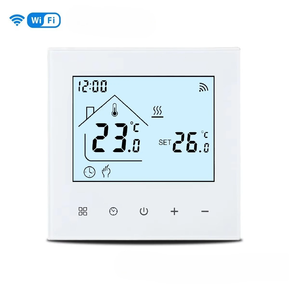 Smart Wifi Wired LCD Digital Room Heating Thermostat Temperature Controller for Electric Floor Heating 230V 16A