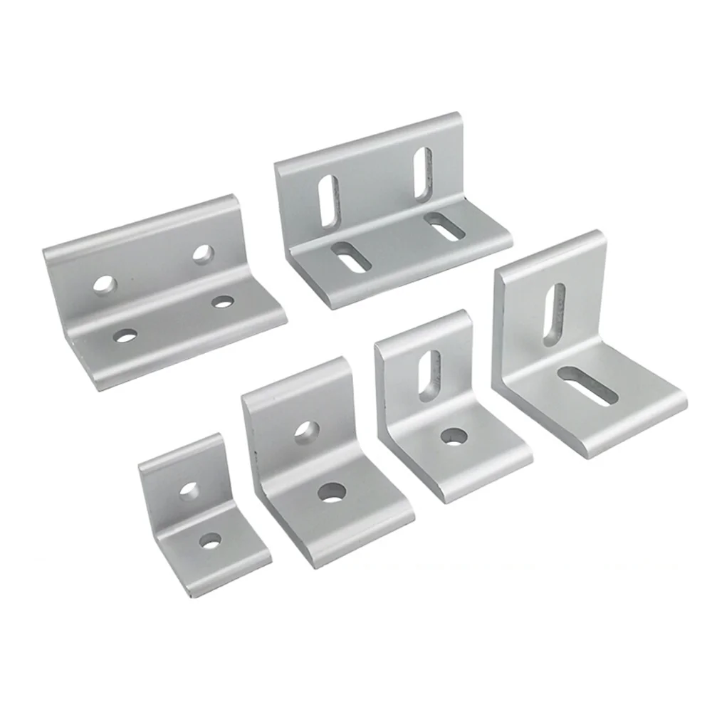 Vertical Corner Bracket 4 Holes 2020 3030 4040 4545 Aluminum Profile Connection Angle 90 Degree Right Angle Connector