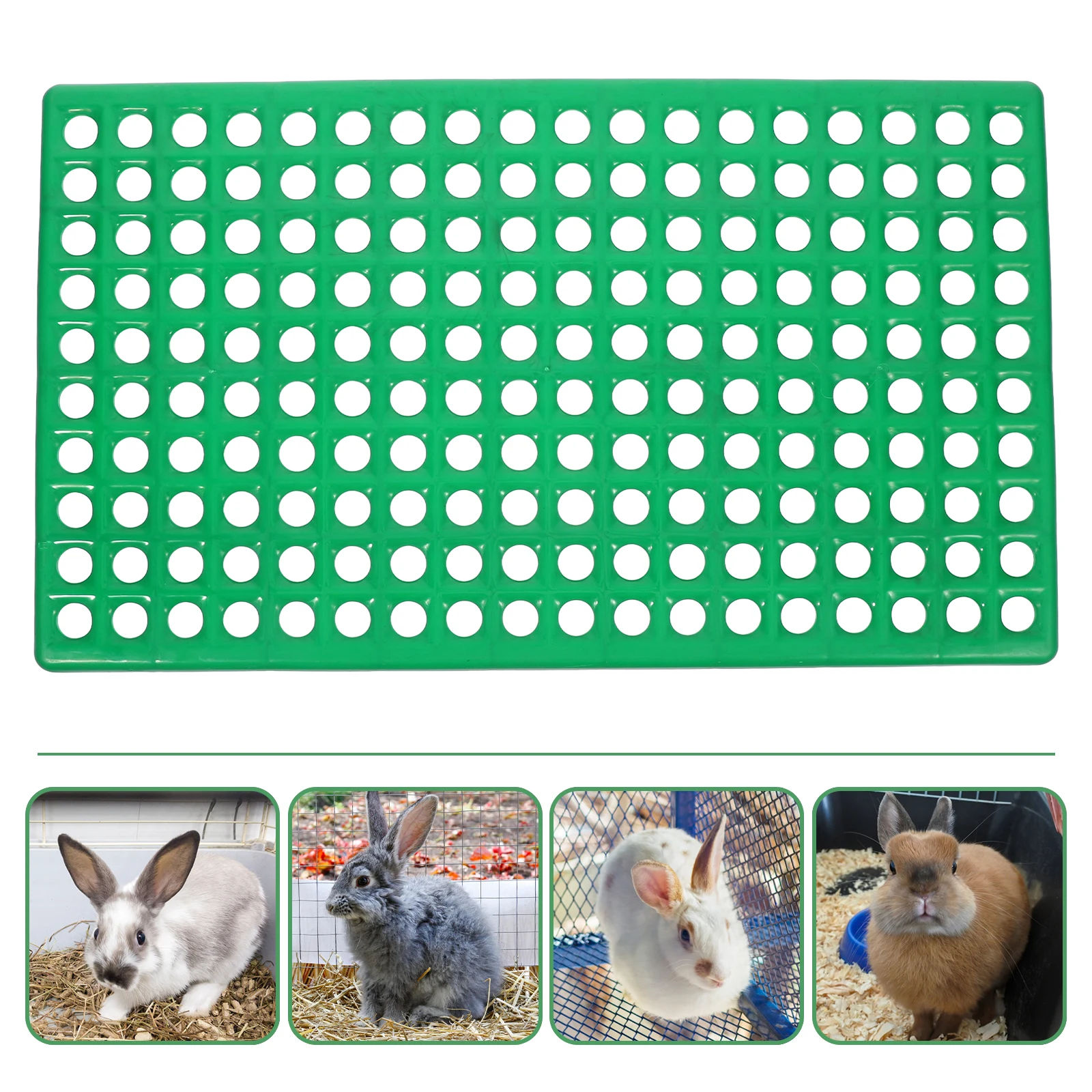 Pet Cage Mat Rabbit Drain Pad Urine Resistant Bottom Net Isolation Resting Surface for Small Animals Leak Proof Easy