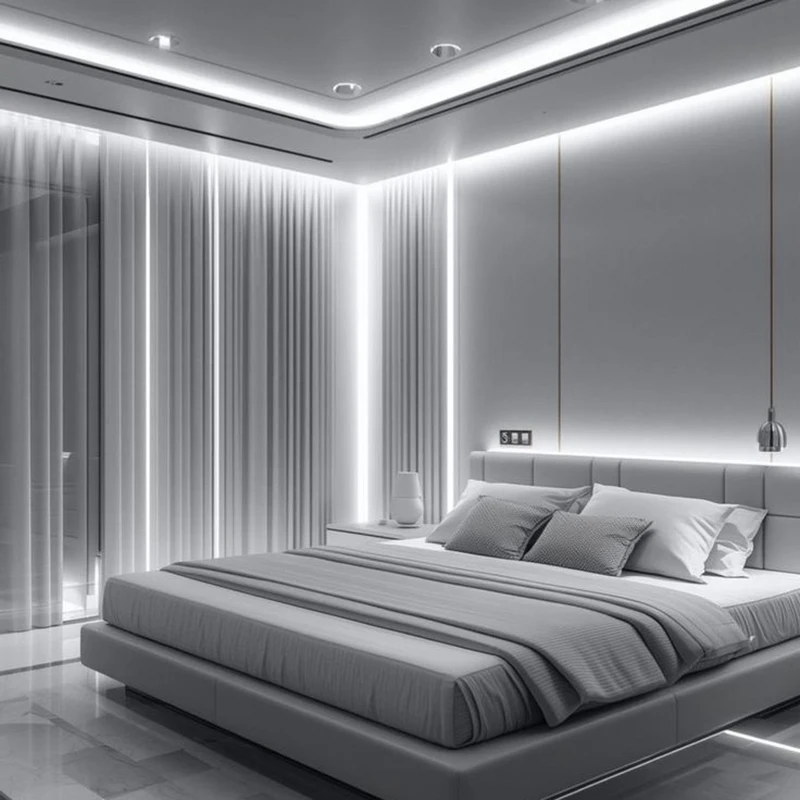 1 Rolle LED-Lichtstreifen mit Dreifach-Dimmer, Niederspannung 5V, keine Lichtpunkte, flexibler COB-LED-Streifen, USB-betrieben, einfacher Dreifach-Schalter, einstellbare Lichtstärke, geeignet für Raumbeleuchtung, Schränke, Küche und Badezimmer, Spiegel, TV, Computer-Hintergrundbeleuchtung, Live-Streaming-Make-up-Beleuchtung, Haus, Schlafzimmer, Treppen usw. – Detail 9