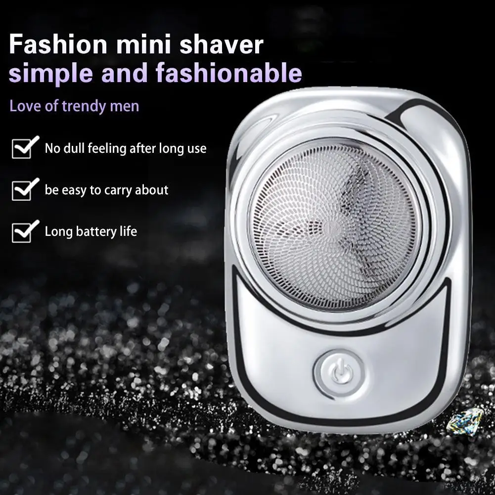 Mini Electric Shaver Portable 6 Blades Men\'s Shaving Machine Shaving Pocket Trimmer Beard Rechargeable Type-c Razor Travel A3S9