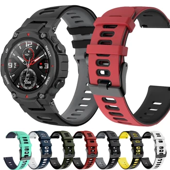 소프트 실리콘 스트랩 Huami Amazfit T-Rex 스마트 워치 밴드 스포츠 팔찌 Xiaomi Amazfit T-Rex T Rex Pro Correa 팔찌