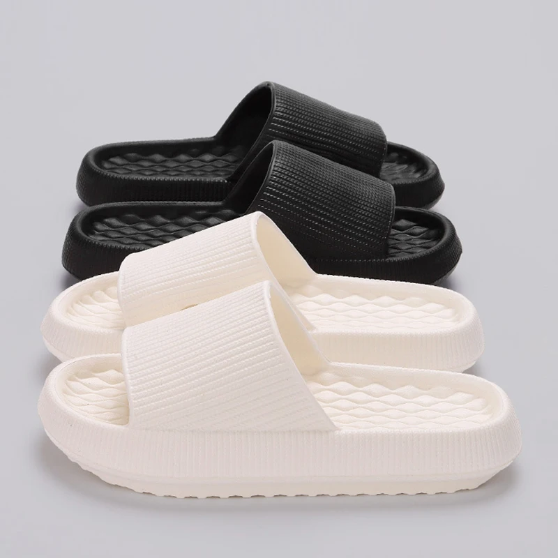 

NEW 2026 Summer Soft Cloud Slippers Women Non-slip Comfy Eva Slides Couple Bathroom Flip Flops Men's Slippers Unisex Slippers