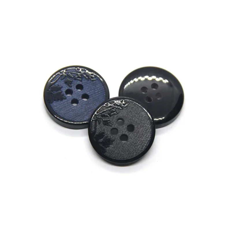 25mm Large Flower Carved Men Suit Resin Buttons For Clothes Handmade Coat Jacket Decorative DIY Sewing Accessories Wholesale