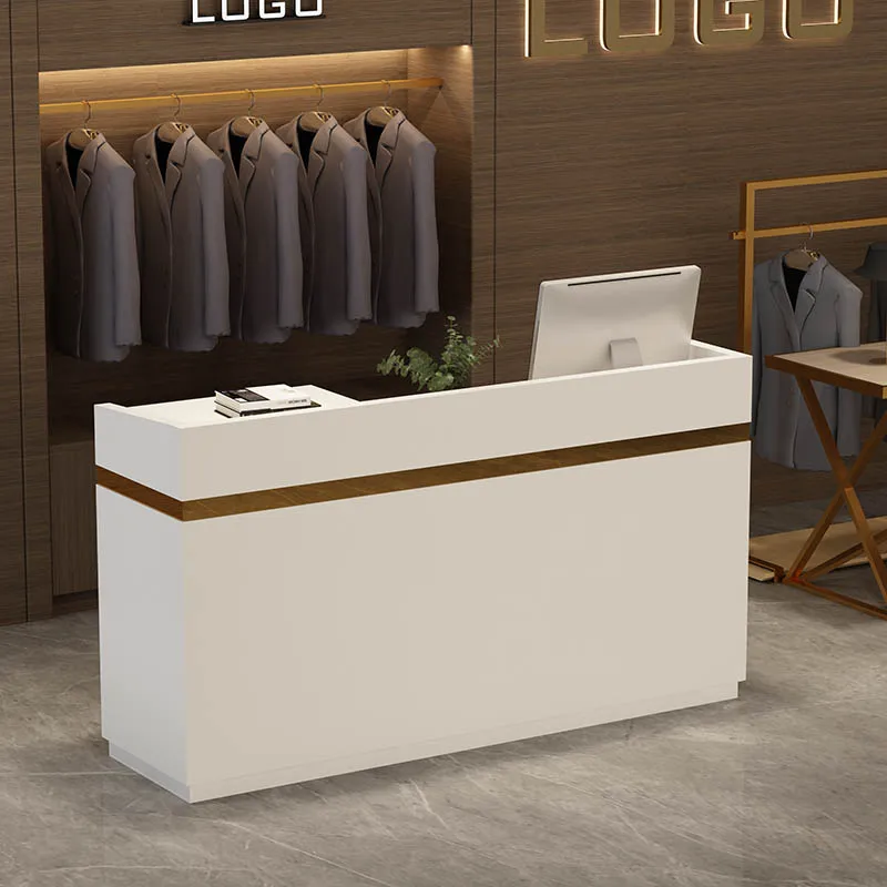 Shop Mobile Reception Desk Modern Beauty Clinic Commercial Premium Nail Salon Reception Desk Hotel Theke Rezeption Furniture HDH