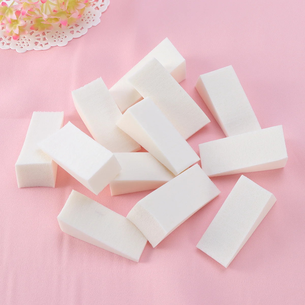 

12 шт. губки для ногтей, белые 50x25 мм, треугольные градиентные маникюрные губки для цветного дизайна, маникюра и педикюра, живописи