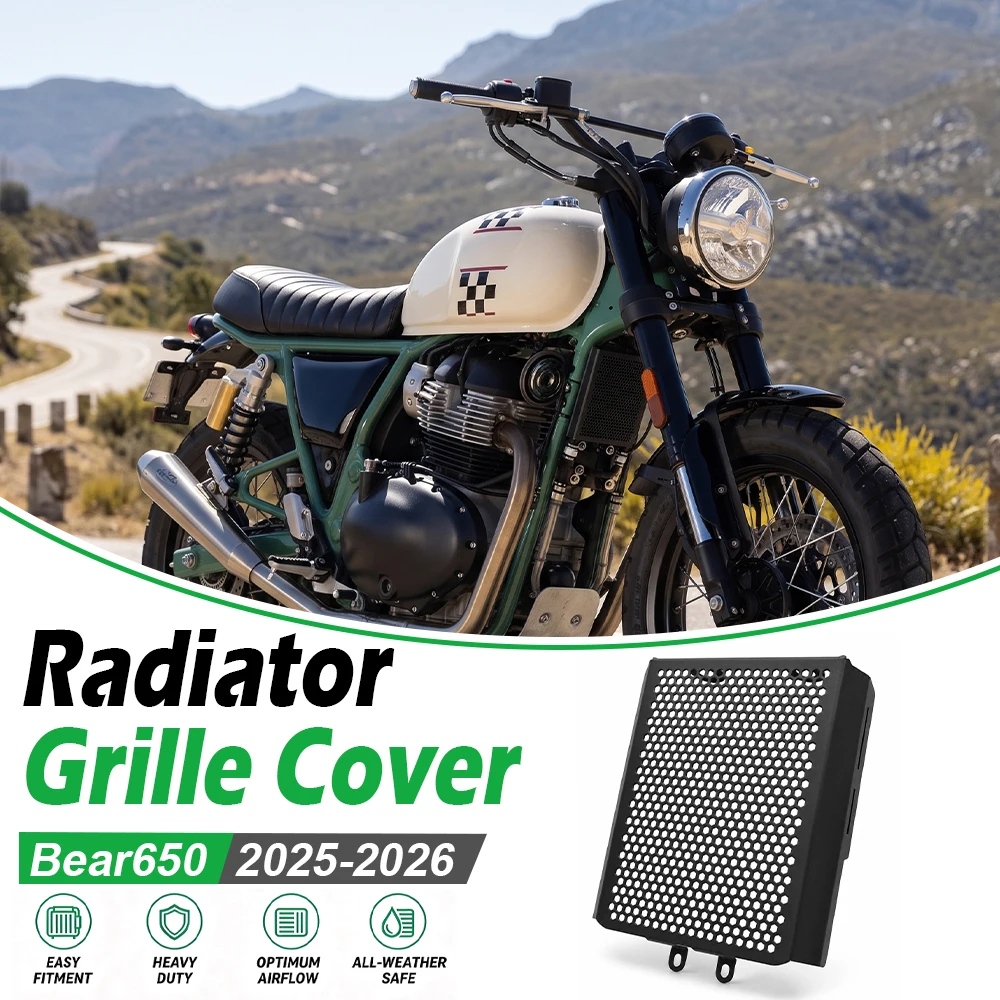 Motorcycles Flank Grille Shroud For Bear650 INT 650 Big Bear INT650 2025 2026 Radiator Cover Guard Mesh Cooler Accessories