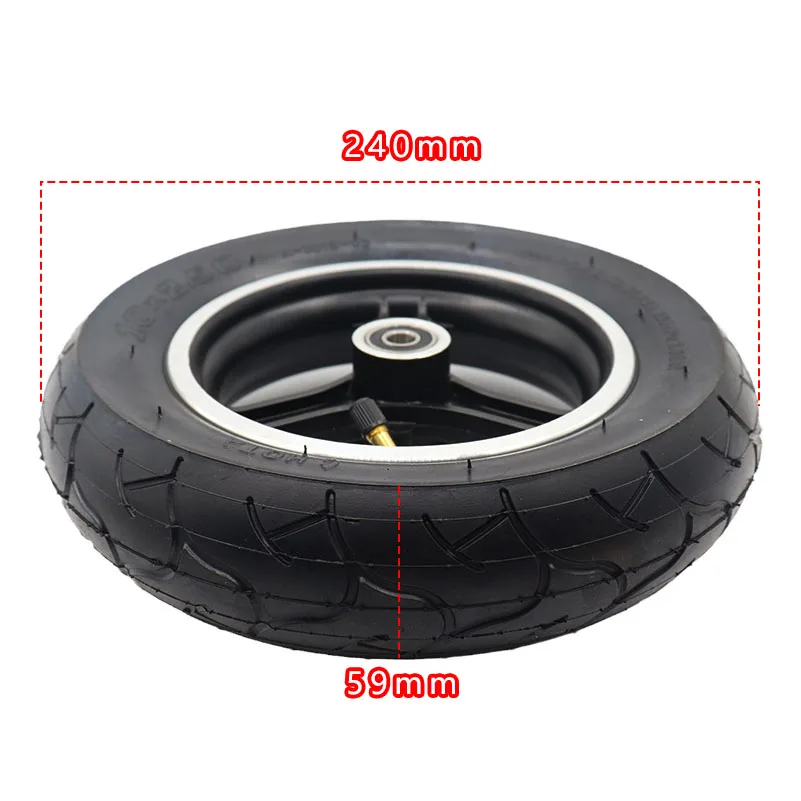 10 inch 10x2.50 aluminum alloy wheels 10mm and explosion-proof tyres for electric scooter balancing vehicle