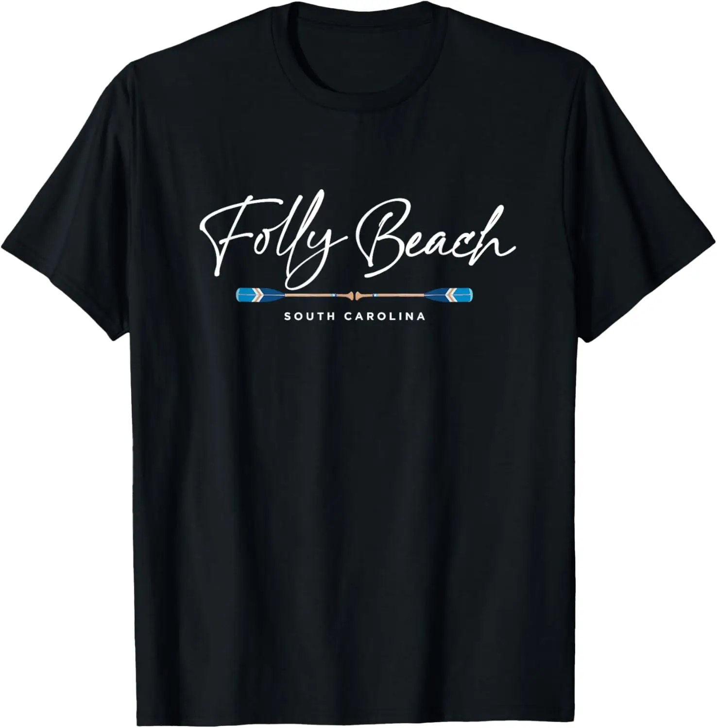 Folly Beach South Carolina SC Oars Graphic T-Shirt