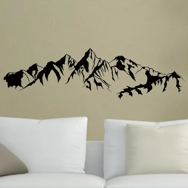 Wall Sticker Small Gables with White and Black Landscape Carving Hollow Out Pure Green Murals  1：1 Free Transfer Film