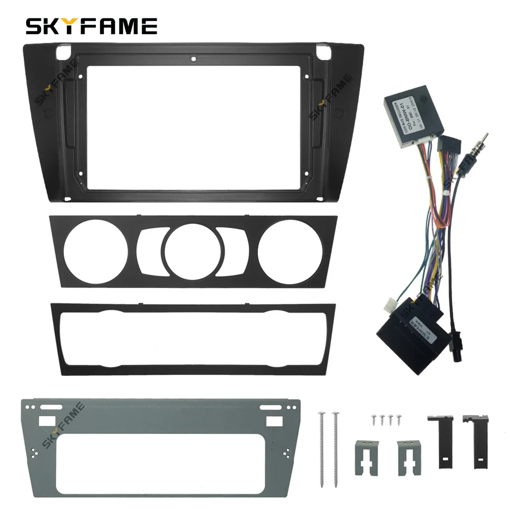 SKYFAME إطار السيارة فآسيا محول Canbus صندوق فك أندرويد راديو داش تركيب لوحة عدة لسيارات BMW 3 Series E90 91 92 93