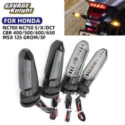 Luz de señal de giro LED para motocicleta, lámpara indicadora de señal intermitente para HONDA NC700 NC750 S/X/DCT CTX700 CBR 600RR 650F 500R 400R