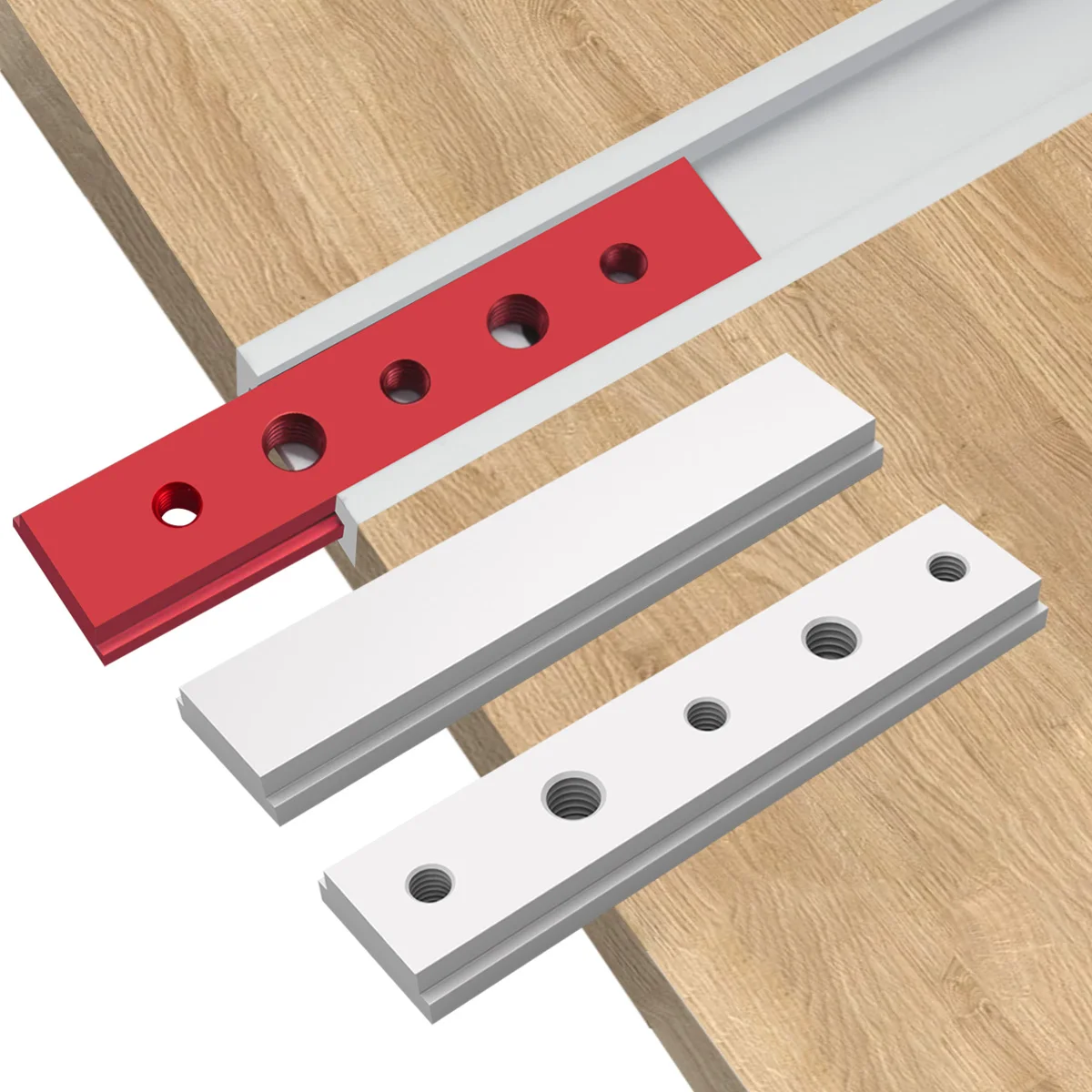 100mm T-Schlitz-Gehrung schienen lehre, Aluminium-T-Schienen-Gleit stange Holz bearbeitung T-Schlitz-T-Schrauben befestigung für t-Schraube schnell wirkende Klemme – Detail 1