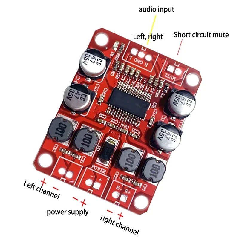 DC 12V TPA3110 TPA3110D2 Digital Power Amplifier Module 2x15W Dual Channel Stereo DIY Speaker Amplifier Electronics Design PCB