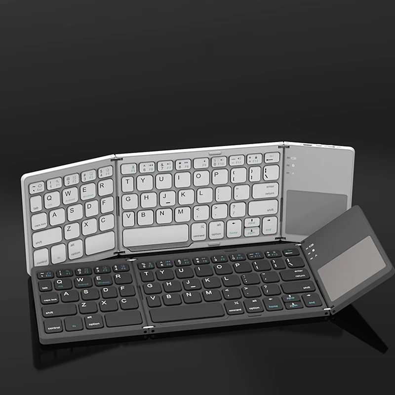 Imagem -05 - Teclado Dobrável sem Fio Bluetooth Teclado com Touchpad para Apple Iphone 14 12 11 13 Pro Max Mini xr xs Plus se Telefone