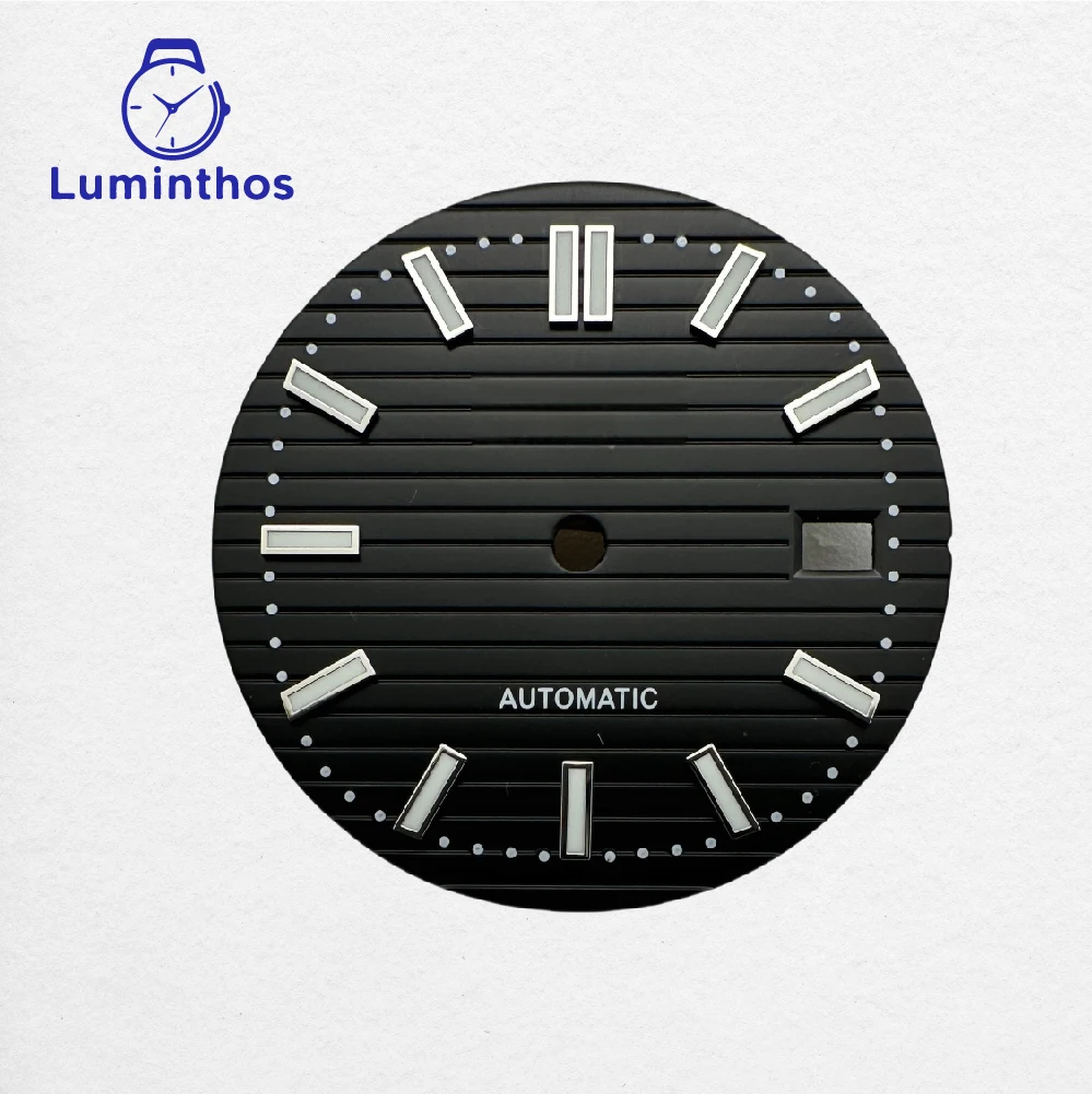 ساعات لومينثوس للرجال شعار S مينا مضيئة 30.5 ملم لملحقات تحويل ساعة NH35