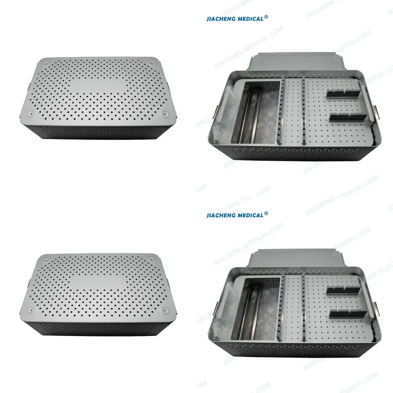 Hot Sale JIACHENG MEDICAL 430mm*250mm*145mm Double-Layer Aluminium Alloy Arthroscopic Maintenance Box Hospital Furniture