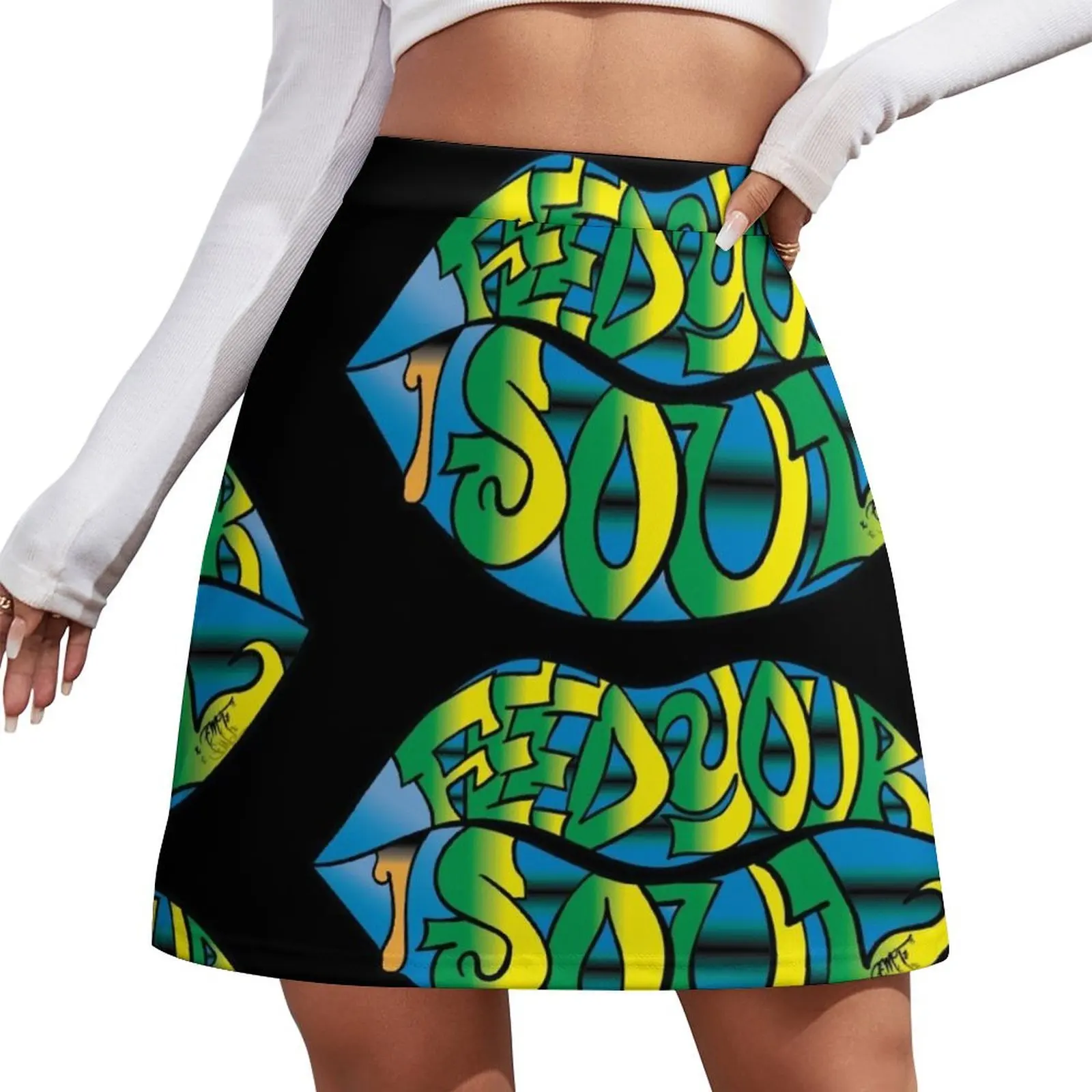 Feed Your Soul x EMTz Mini Skirt Evening dresses Woman skirt korean style