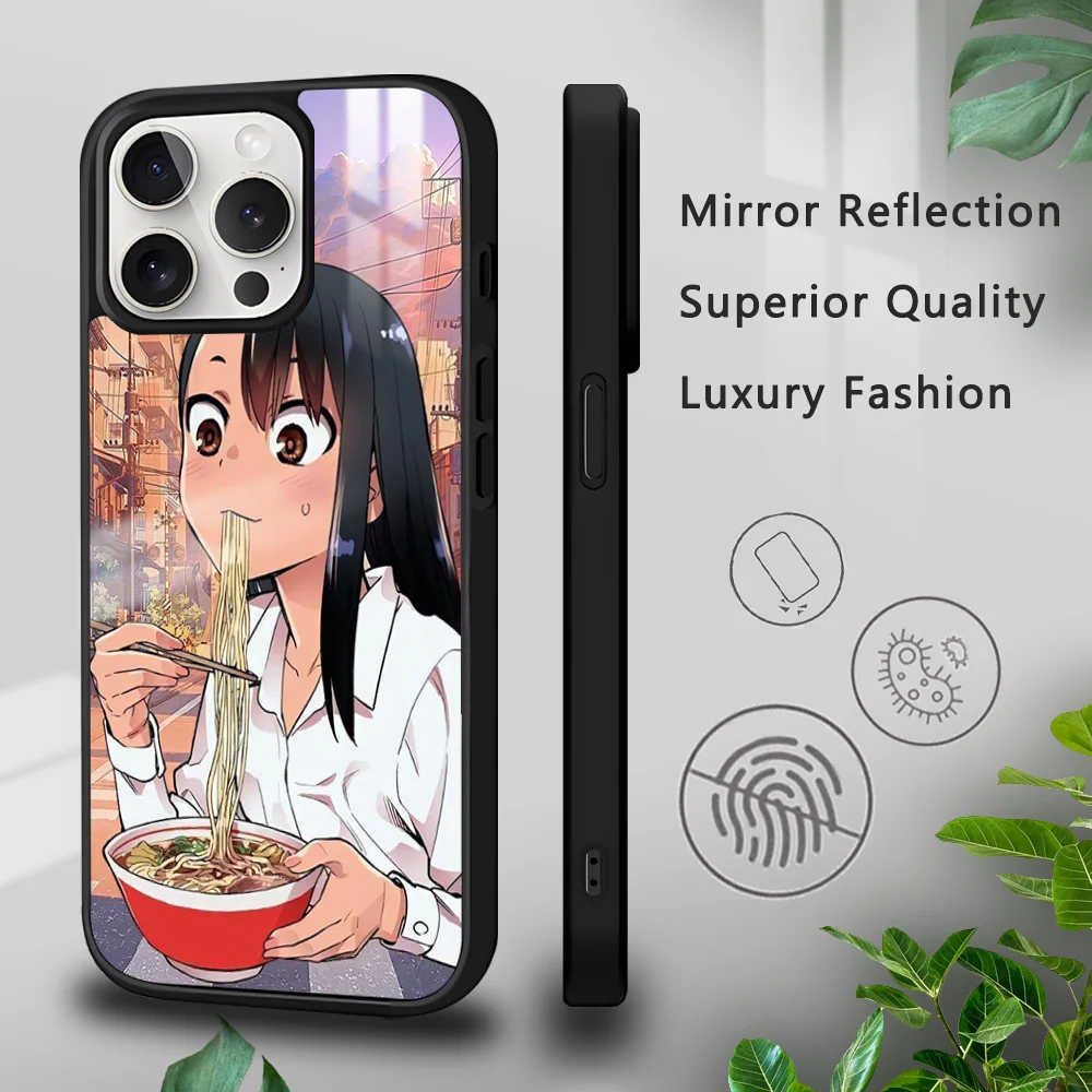 N-Nagatoro S-San Anime Phone Case For iPhone 16 15 14 13 12 11 Pro Xs Max Mini Plus Celulares Hard Funda