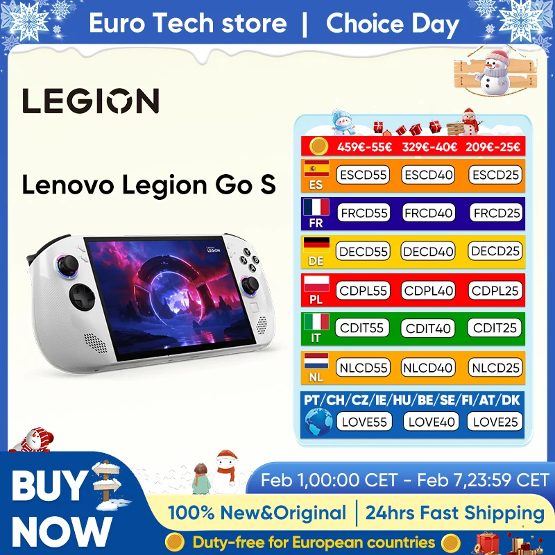 Immagine di 2025 Lenovo Legion Go S 2025 Console di gioco portatile Laptop da gioco portatile 8'' 16GB 512GB AMD Ryzen &trade;   Z2 Go 120Hz Windows 11 Casa