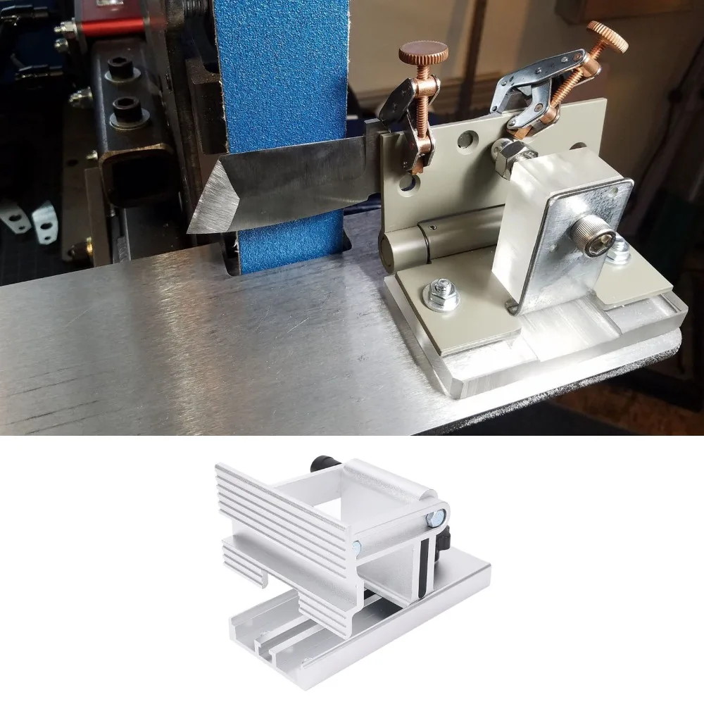 Durable Adjustable Bench Grinder Tool Rest Sliver Aluminum Grinder Rest Jig Heavy-Duty Sharpening Jig Blade Sharpening