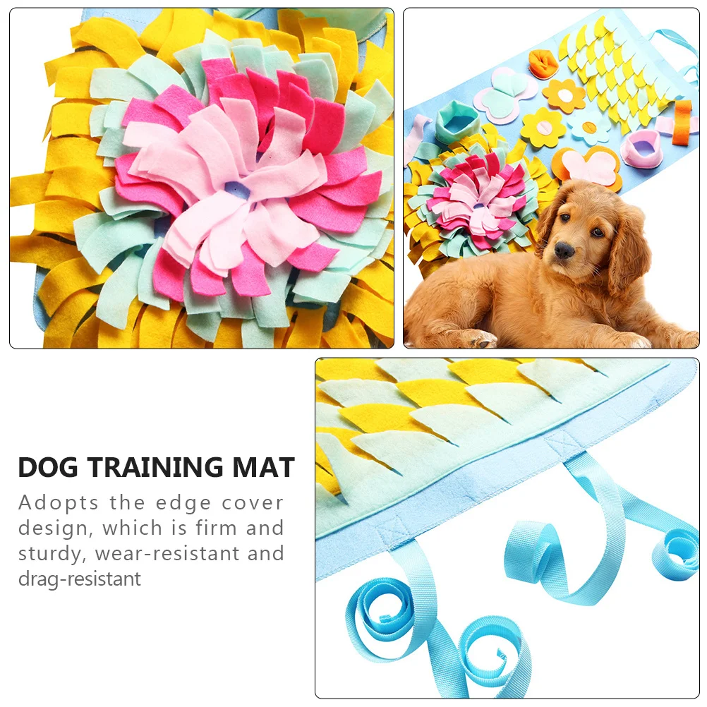 

Dog Sniffing Mat 1Pcs Pet Feeding Mat Natural Foraging Skills Training Pad Wear-Resistant Cover Design Emotional Pressure Relief