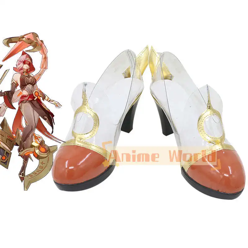 Genshin Impact Eremite Scorching Loremaster Cosplay Shoes Halloween Carnival Boots Custom Made