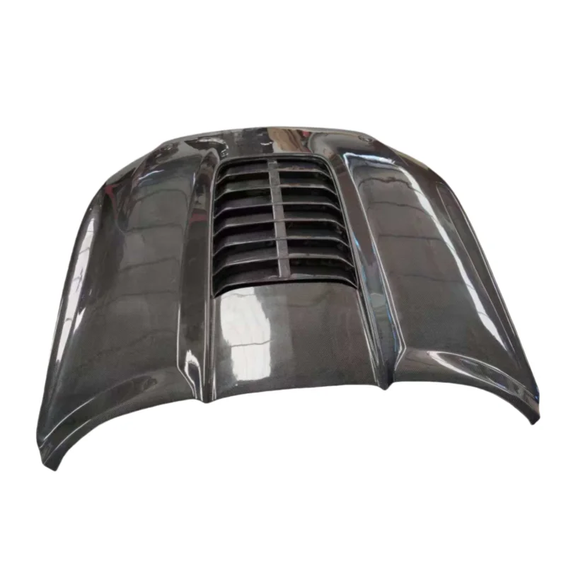 High Quality Vented Design Carbon Fiber Hood for Mustang 2024+ Perfect Fitment