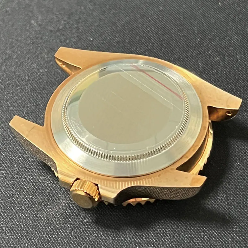 Watch Modify Parts Solid 40mm CUSN8 Bronze Material Engraved/Polished Watch Case Sapphire Glass Suitable For NH35/36 Movement