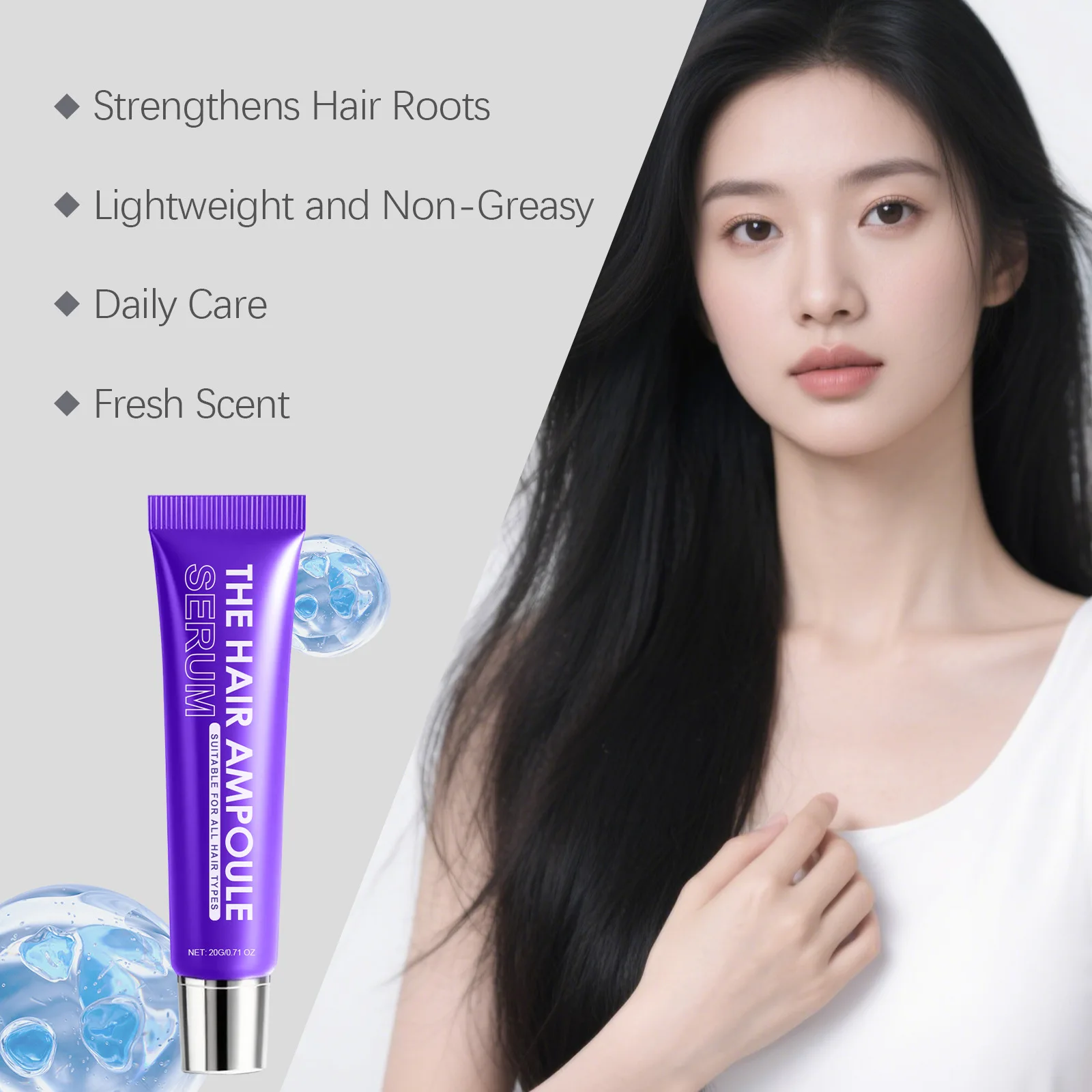 

Hair Moisturizing Essence Relieve Dryness Brightening Luster Eliminate Frizz Repair Damage Lasting Fragrance Hair Sooth Essence