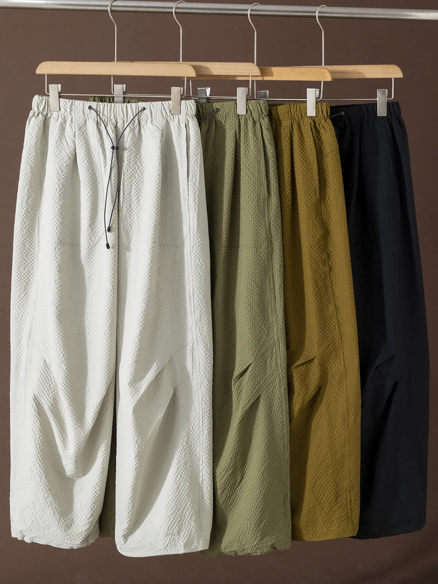 

Cool Feeling Bubble Cloth Lightweight Breathable Casual Pants Men's Spring Summer New Arrival Loose Fit Faionable All-Match
