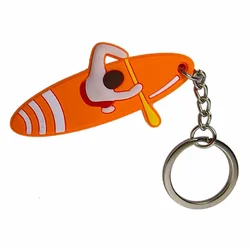 Surfboard Keychains PVC Backpack Keychain Purse Luggage Lover Keyring Birthday Gift Bag Innovative Party Favors Key Holder