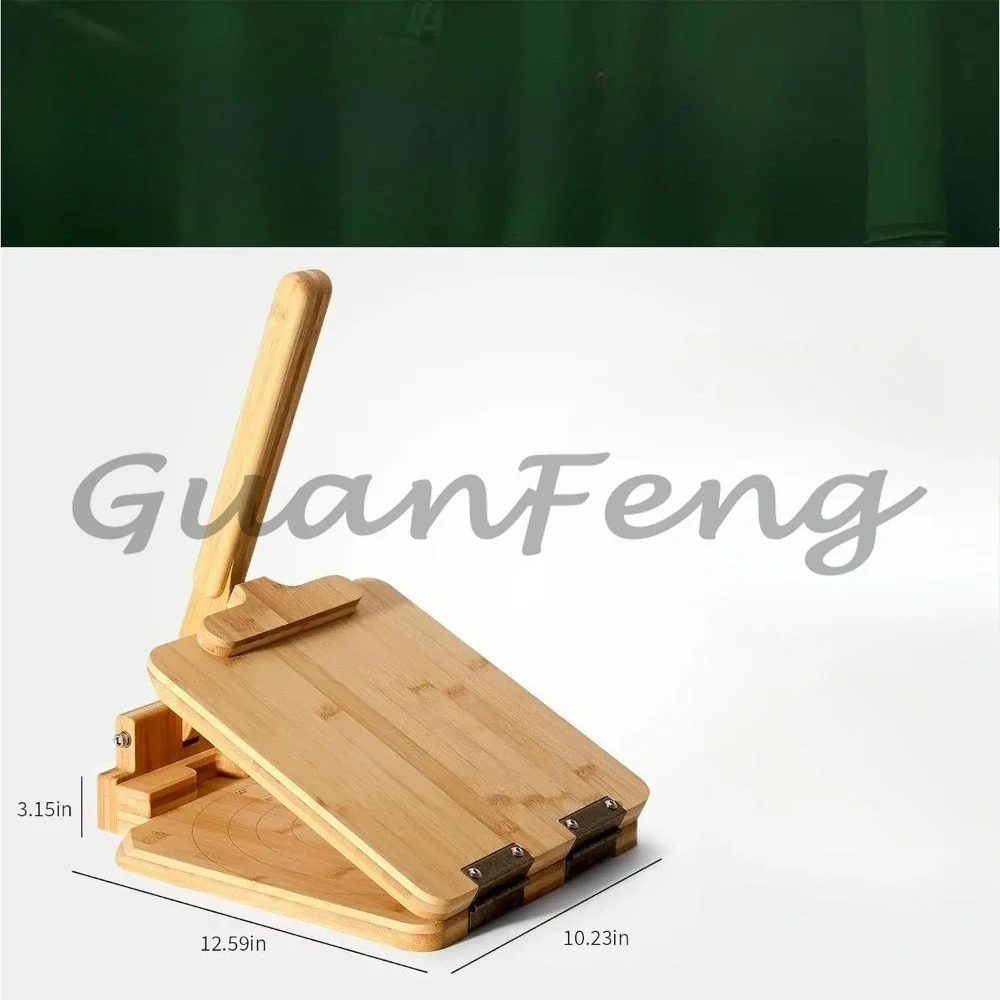 Wooden Corn Tortilla Press Non Stick Manual Dough Press Tool Corn Cake Maker Kitchen Prep Gadget